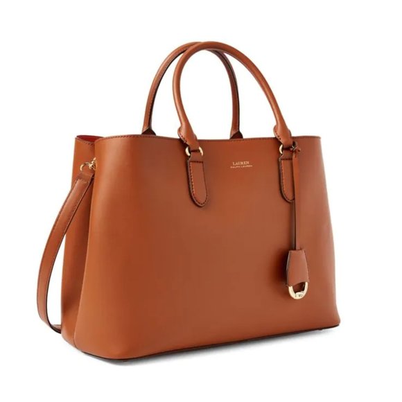 Lauren by Ralph Lauren: Logo Leather Satchel - Picture 3 of 5